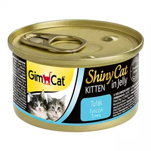 Консервы GimCat ShinyCat для котят из тунца в желе