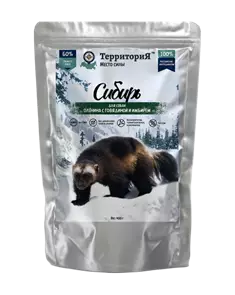Пауч Территория Сибирь для собак с олениной, говядиной и имбирем