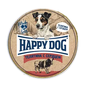 Консервы Happy Dog Natur Line для собак малых пород Телятина с сердцем паштет 72251